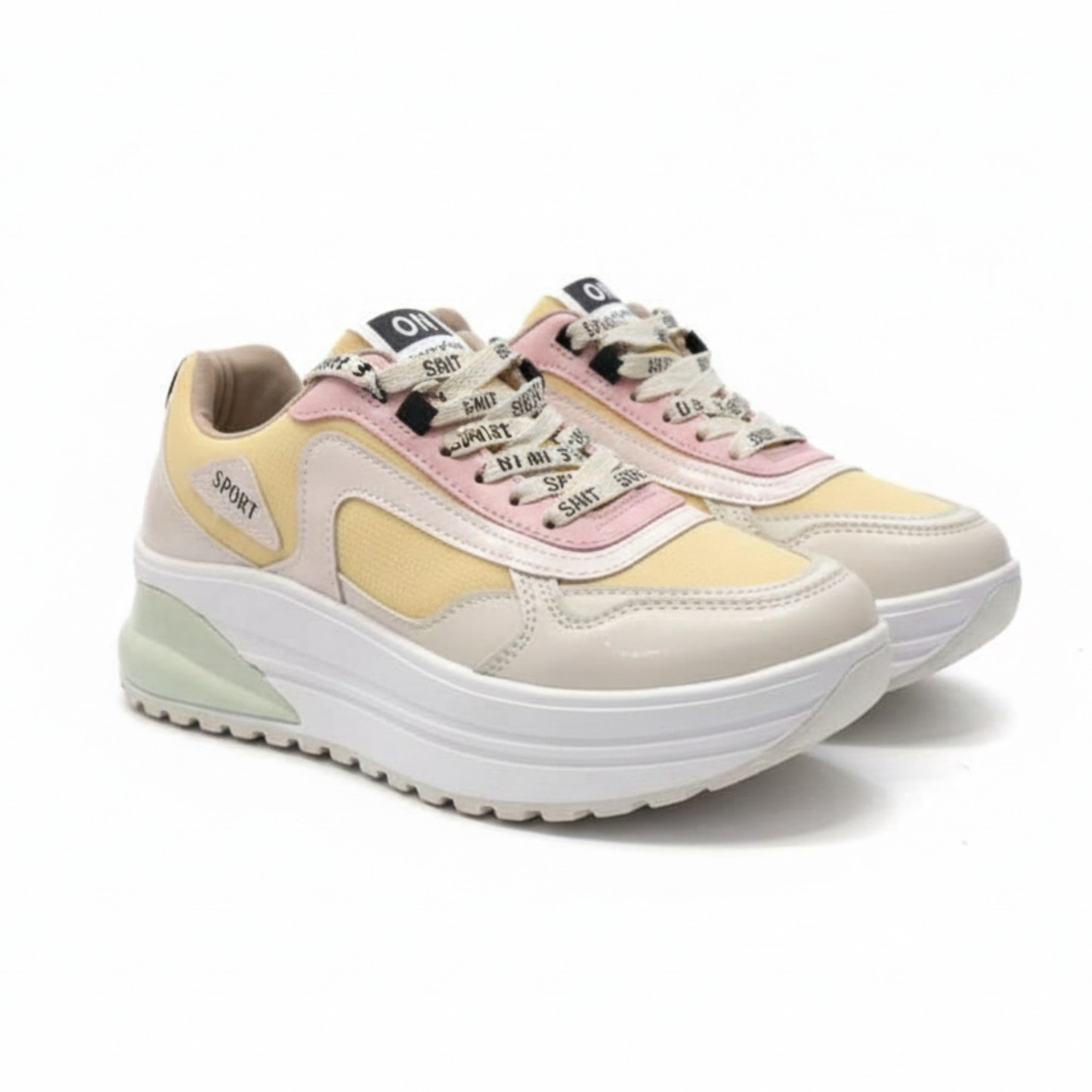 Women’s Pastel Chunky Sneakers | Lightweight Platform Shoes for Daily Wear
