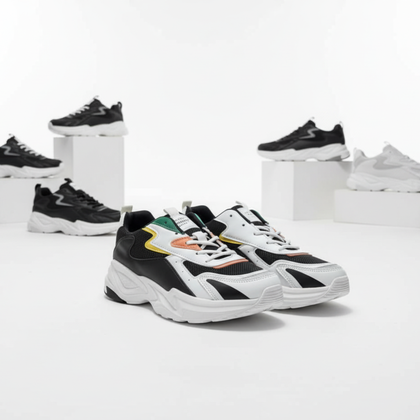 Men’s Chunky Casual Sneakers – Lightweight Comfort & Street Style